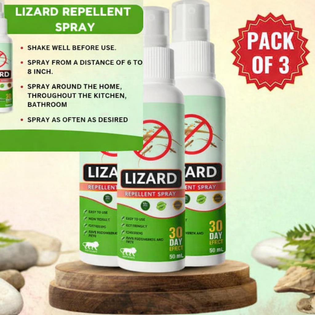 Organic Lizard Repellent Spray - Buy 1 Get 2 Free