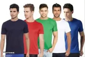 Men's T-Shirts - Pack of 5 (Assorted Colors)