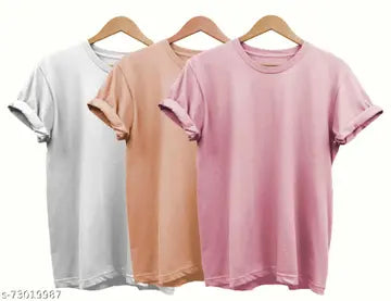 Men's T-Shirts - Pack of 3 (Assorted Colors)