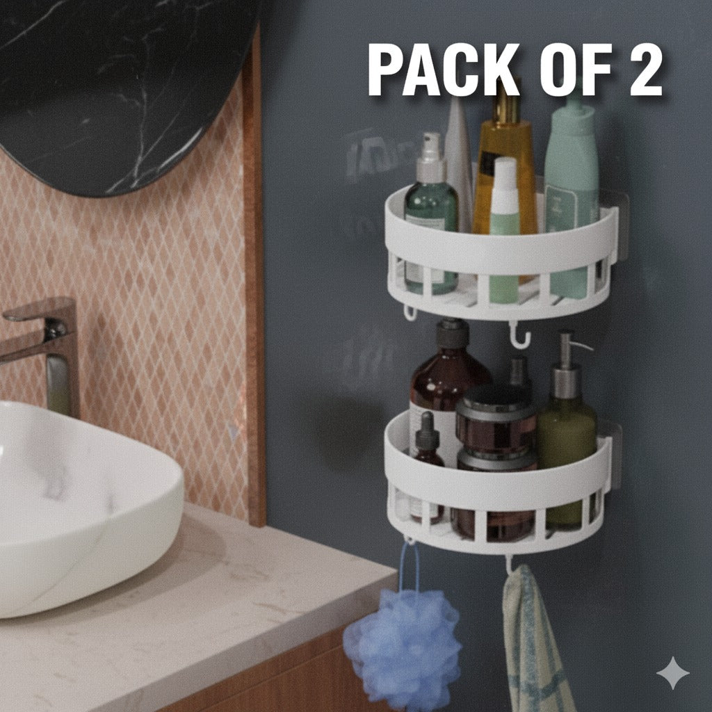 Wall Mounted Bathroom Shelf  (Buy 1 Get 1 Free)