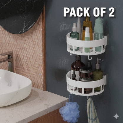 Wall Mounted Bathroom Shelf  (Buy 1 Get 1 Free)
