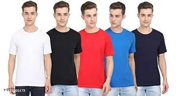 Men's T-Shirts - Pack of 5 (Assorted Colors)