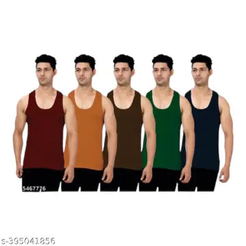 Cotton Men's Vests - Pack of 5
