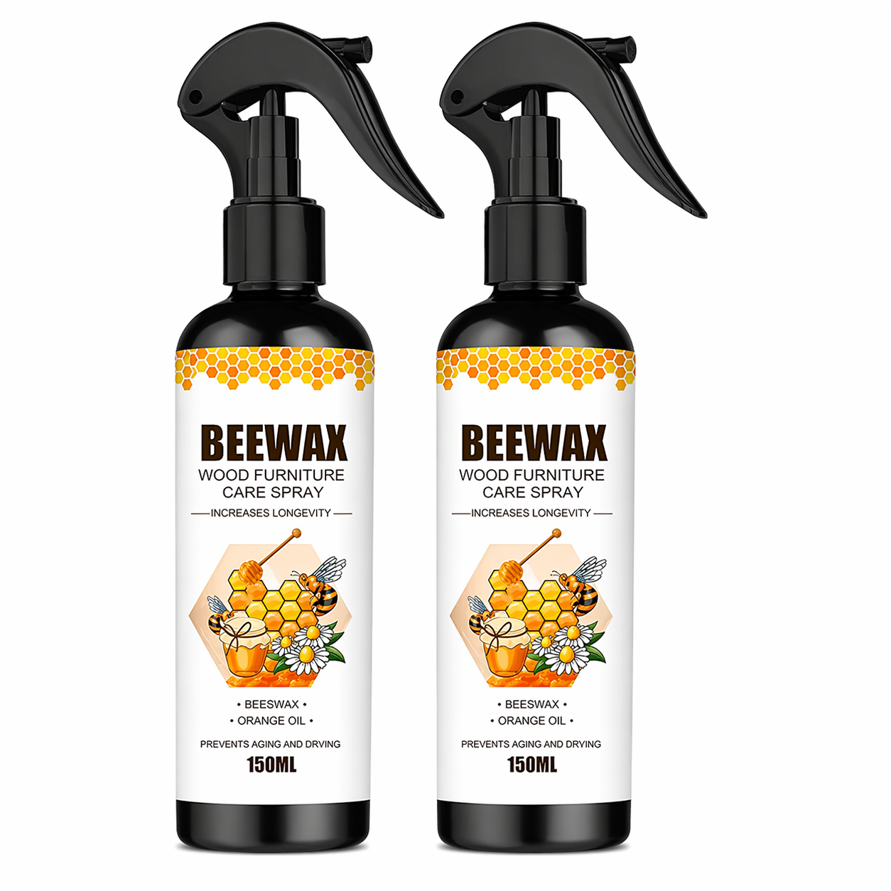 BeeWax Natural Furniture Polish & Cleaner Spray (Buy 1 Get 1 Free)
