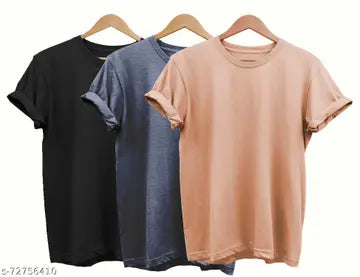 Men's T-Shirts - Pack of 3 (Assorted Colors)