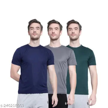 Men's T-Shirts - Pack of 3 (Assorted Colors)