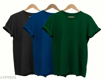 Men's T-Shirts - Pack of 3 (Assorted Colors)